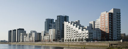 Phase 2 is situated on at the west end of the Glasgow Harbour apartments